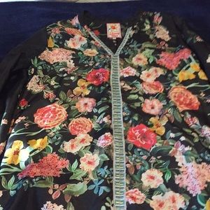 Johnny Was silk blouse